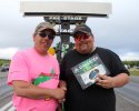 1st Place Jr. Dragster -- Kale Johnson -- accepting a proud Dad